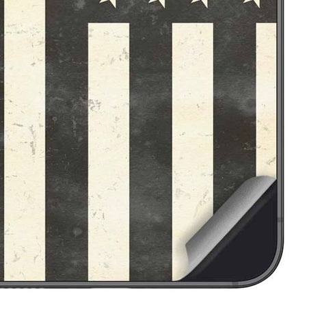 Black & White USA Flag Galaxy S25 Skin